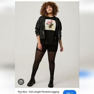 ❄️❄️ Torrid Flock Leggings 3x